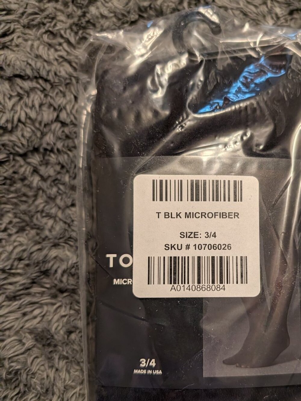Torrid Black Microfiber Tights ~ 3/4 BNWT